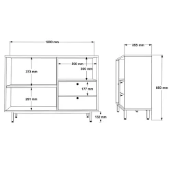 Aamiaiskaappi Linento Furniture RE2, eri värejä