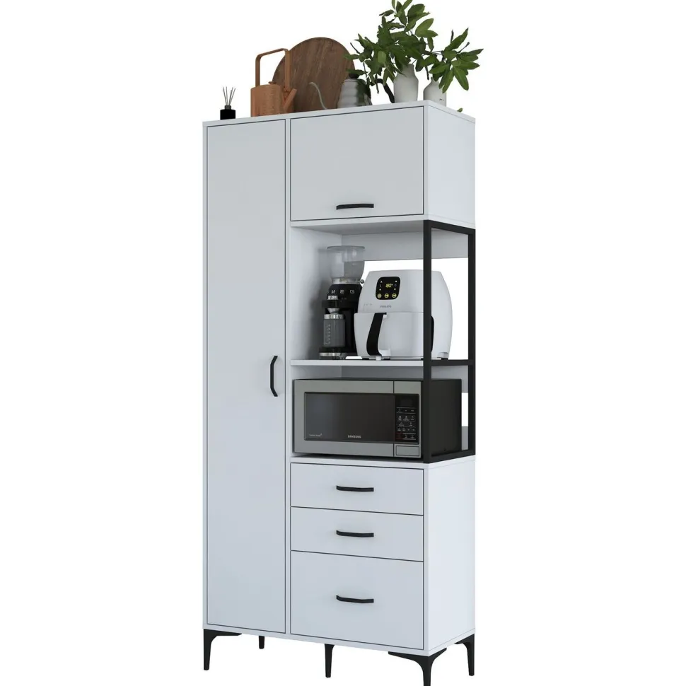 Aamiaiskaappi Linento Furniture JE112 - 2958 valkoinen