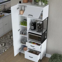 Aamiaiskaappi Linento Furniture JE112 - 2958 valkoinen