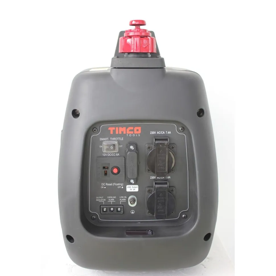 Aggregaatti Timco 2000i Dual Fuel, sis. 2 USB-liitäntää