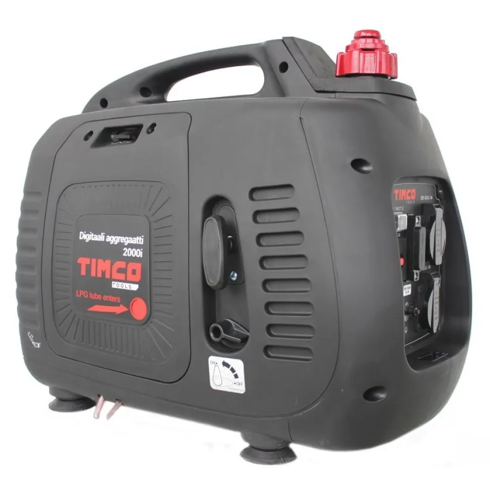 Aggregaatti Timco 2000i Dual Fuel, sis. 2 USB-liitäntää