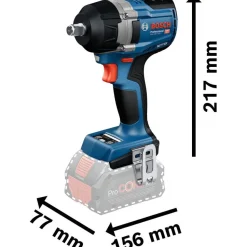 Akkuiskumutterinväännin Bosch Professional GDS 18V-750 C Solo 18V ilman akkua
