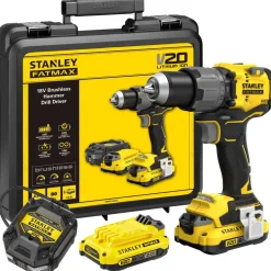 Akkuiskuporakone Stanley Fatmax V20 SFMCD726D2K-QW 18V 2x2,0 Ah akuilla + salkku