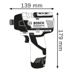 Akkuiskuruuvinväännin Bosch Professional GDR 12V-110 Solo 12V ilman akkua + L-Boxx