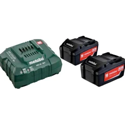 Akku ja laturi Metabo 18V 2x5.2 Ah ASC 30-36V