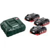 Akku ja laturi Metabo 18V 3x4,0 Ah LiHD ASC 30-36V