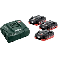 Akku ja laturi Metabo 18V 3x4,0 Ah LiHD ASC 30-36V