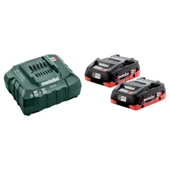 Akku ja laturi Metabo 18V 2xLiHD 4,0 Ah