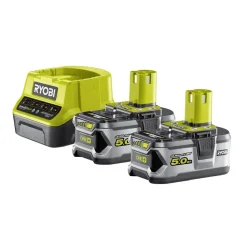 Akku- ja laturipaketti Ryobi ONE+ RC18120-250 18V 2x5 Ah akuilla