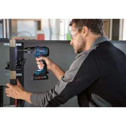 Akkukonesarja Bosch Professional GDR 18V-200 + GSR 18V-55, 2x4,0 Ah akuilla + L-Case