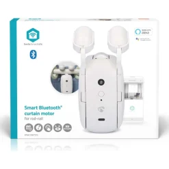 Akkukäyttöinen verhomoottori Nedis BTMC10WT1PC SmartLife Bluetooth, verhotanko