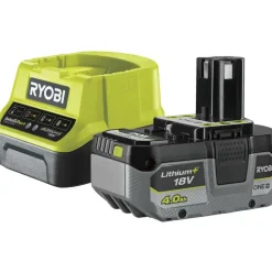 Akku+laturi Ryobi ONE+ RC18120-140X 18V 4,0 Ah akulla