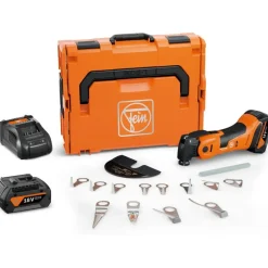 Akkumonitoimityökalu Fein Akku MultiMaster 700 1,7Q Auto AMPShare 2x5,0 Ah akuilla