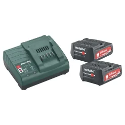 Akkupaketti Metabo 12V 2x2.0 Ah laturilla SC 30