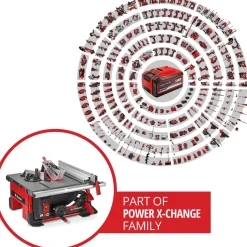 Akkupöytäsaha Einhell PXC TE-TS 36/8 T Li-Solo 2x36V ilman akkuja