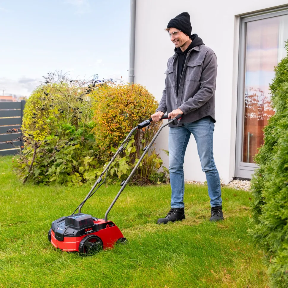 Akkuruohonilmaaja Einhell Power X-Change SC 36/31 Li Solo n. 400 m² alueille