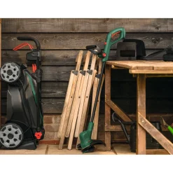 Akkuruohonleikkuri Bosch Rotak 18V2-43 2x18V 2x4,0 Ah akuilla
