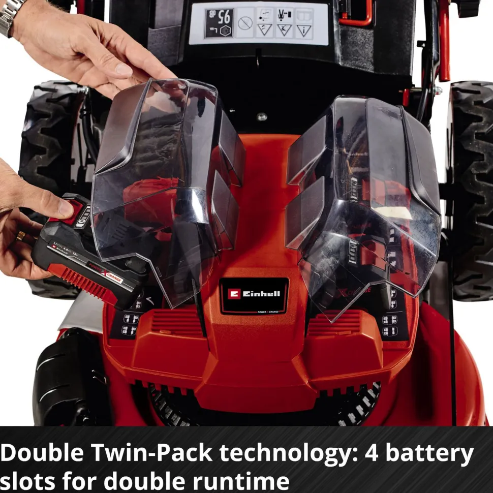 Akkuruohonleikkuri Einhell Power X-Change GE-CM 36/47 S HW Li vetävä + 4 akkua