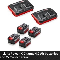 Akkuruohonleikkuri Einhell Power X-Change GE-CM 36/47 S HW Li vetävä + 4 akkua
