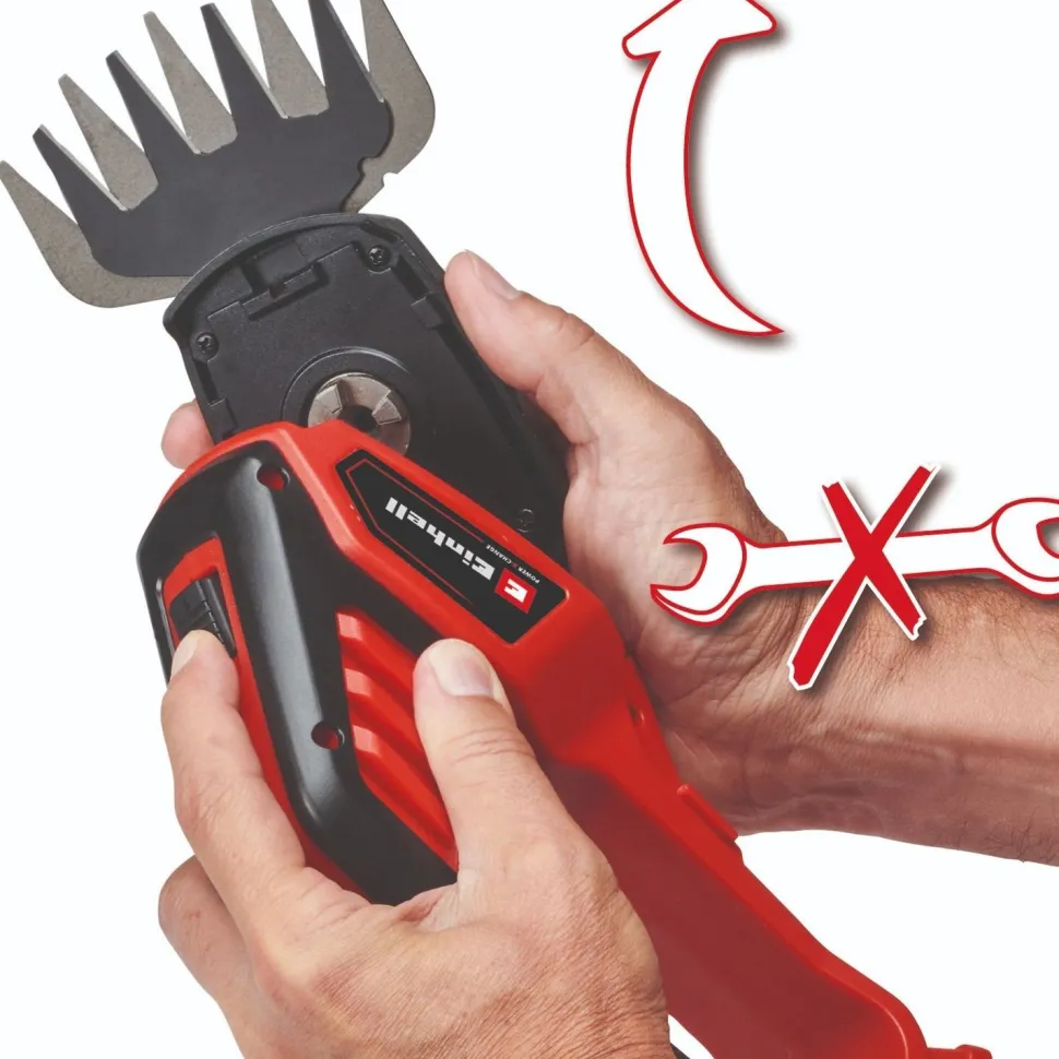 Akkuruohosakset/-pensasleikkuri Einhell Power X-Change GE-CG 18/100 Li-Solo 18V ilman akkua