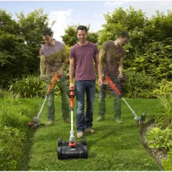 Akkutrimmeri 3-in-1 Black+Decker STC1820CM 18V Li-ion + ruohonleikkuualusta
