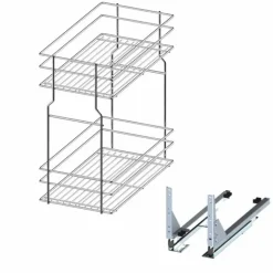 Alakaapin patavaunu Grip Multi 2-tasoa kromi eri kokoja