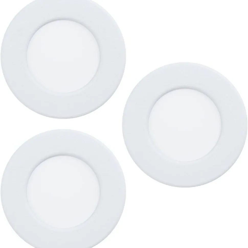 Alasvalosarja 3 x Eglo Fueva 6 LED CCT Ø8.6cm valkoinen
