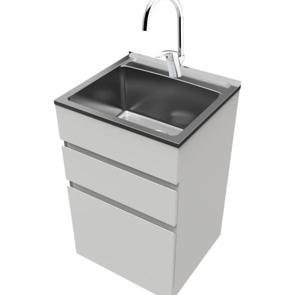 Allaskaappi Nordic Tech NTB 5 560x880x520 valkoinen/rst