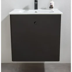 Allaskaappi pesualtaalla Bathlife Fröjd 620x470x600cm mattamusta
