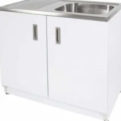 Allaskaappi Vilan Stainless VTB 10, 900x1000x600mm, valkoinen/rst