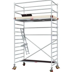 Alumiiniteline Tikli Jumbo 9900P, tasokorkeus 3.4m, 250x135cm