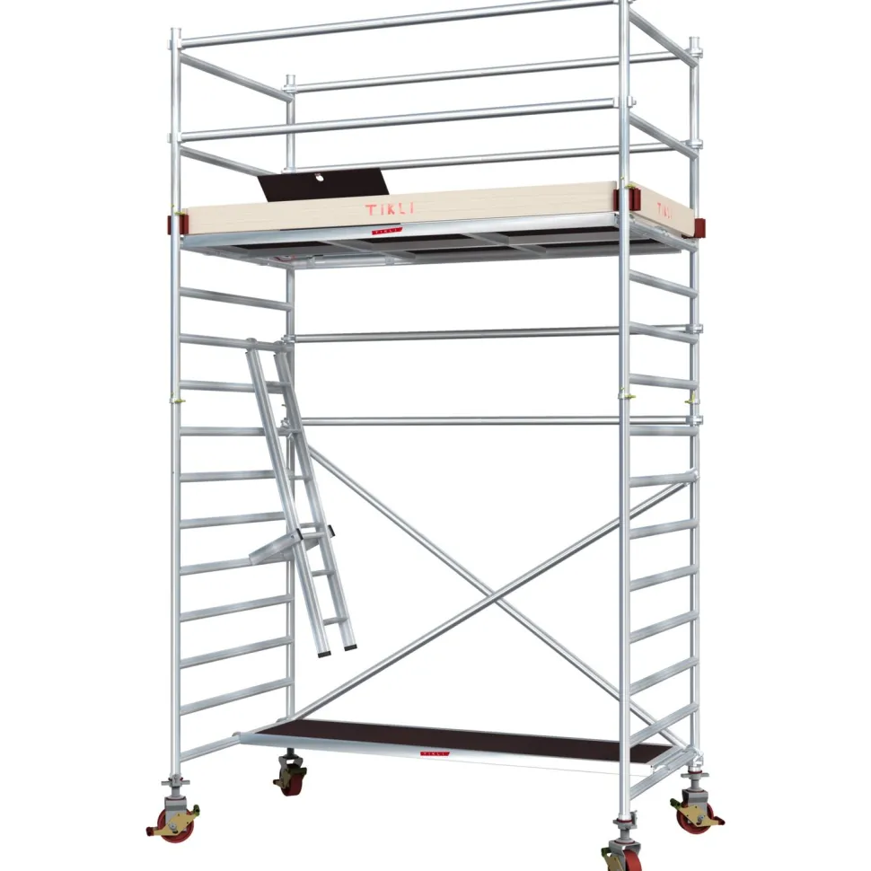 Alumiiniteline Tikli Jumbo 9900P, tasokorkeus 3.4m, 250x135cm