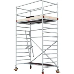 Alumiiniteline Tikli Jumbo 9900P, tasokorkeus 3.4m, 250x135cm