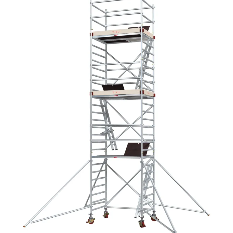 Alumiiniteline Tikli Jumbo 9978-6P, tasokorkeus 6.5m, 180x135cm