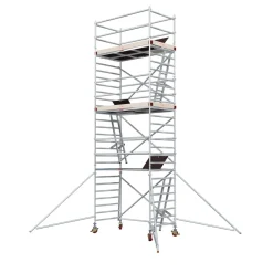 Alumiiniteline Tikli Jumbo 9900-6P, tasokorkeus 6.5m, 250x135cm