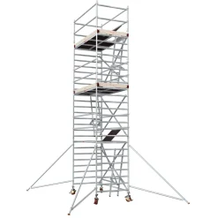 Alumiiniteline Tikli Jumbo 9900-6P, tasokorkeus 6.5m, 250x135cm