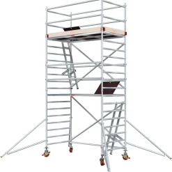 Alumiiniteline Tikli Jumbo 9900-4P, tasokorkeus 4.5m, 250x135cm