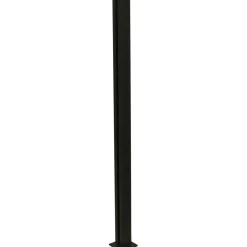 Alumiinitolppa 100 cm lasipaneelille Hortus multi, musta 108 cm
