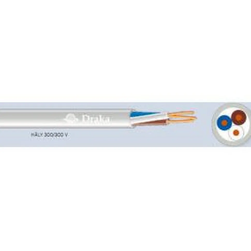 Asennuskaapeli Draka HÄLY 3x0,5 300V R100