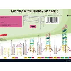 Asennusteline Tikli Hobby Pack2 kaidesarja