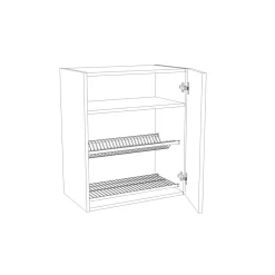 Astiankuivauskaapin runko Ideal Keittiöt 703mm valkoinen