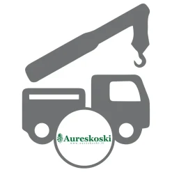 Aureskoski toimitus perille kuorman purku nosturilla