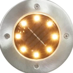 Aurinkoenergia maavalaisimet 8 kpl led lämmin valkoinen