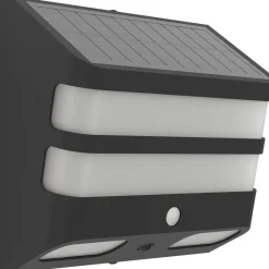 Aurinkokennoseinävalaisin Eglo Stiappa, musta/valkoinen