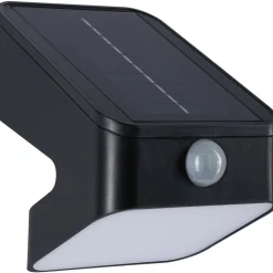 Aurinkokennoseinävalaisin Paulmann Lesly 113x126mm USB-ladattava hämäräohjattu liiketunnistin IR IP65 3000K 5.5W 400lm antrasiitti