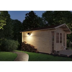 Aurinkokennoseinävalaisin Paulmann Sonlig 286x137mm USB-ladattava hämäräohjattu liiketunnistin IR IP65 3000K 2x9W 2x1100lm antrasiitti