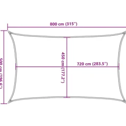Aurinkopurje, 160 g/m² HDPE, eri värejä ja kokoja (16419)
