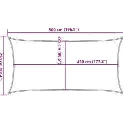 Aurinkopurje, 160 g/m² HDPE, eri värejä ja kokoja (16419)