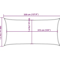 Aurinkopurje, 160 g/m² HDPE, eri värejä ja kokoja (16419)