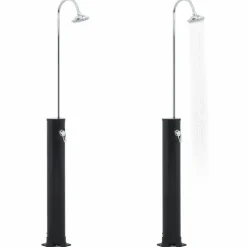 Aurinkovoimasuihku 214 cm 20l musta